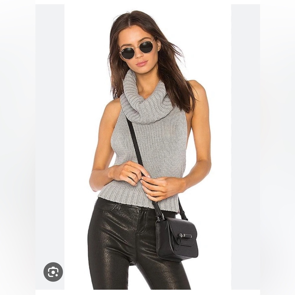One Teaspoon Opium Roll Neck Sweater with Side Boob